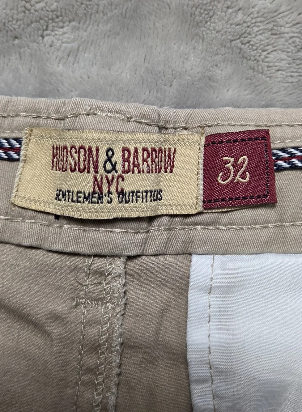 Hudson & Barrow Palm Tree Print Chino Shorts Men’s Size 32 Beige Casual
